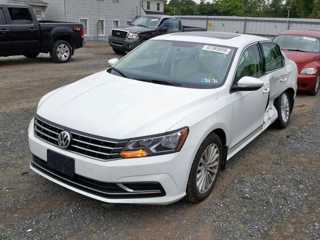 1VWBT7A30GC013659 - 2016 VOLKSWAGEN PASSAT SE WHITE photo 2