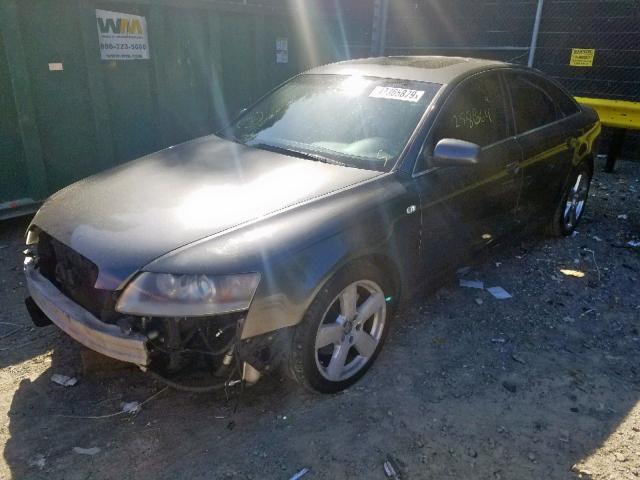 WAUEH74F27N099243 - 2007 AUDI A6 S-LINE GRAY photo 2