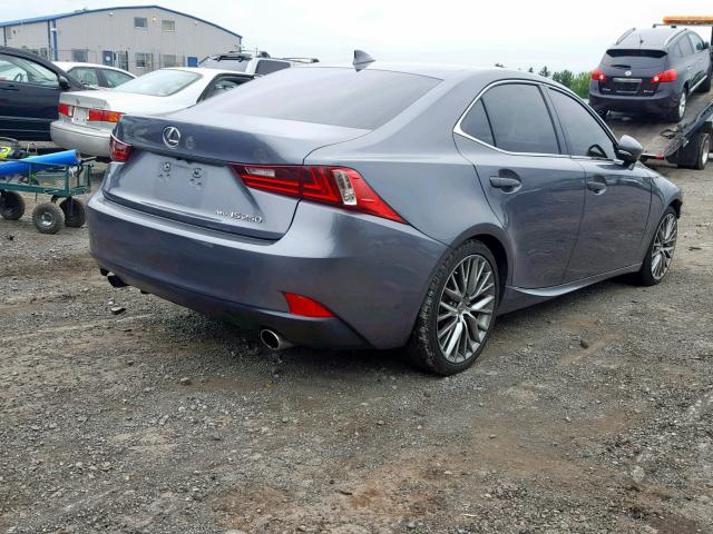 JTHCF1D27E5007825 - 2014 LEXUS IS 250 BLACK photo 4