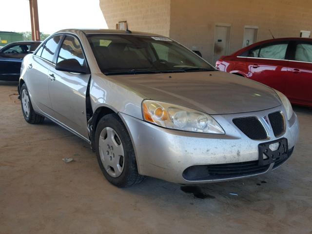 1G2ZF57B084273300 - 2008 PONTIAC G6 VALUE L SILVER photo 1