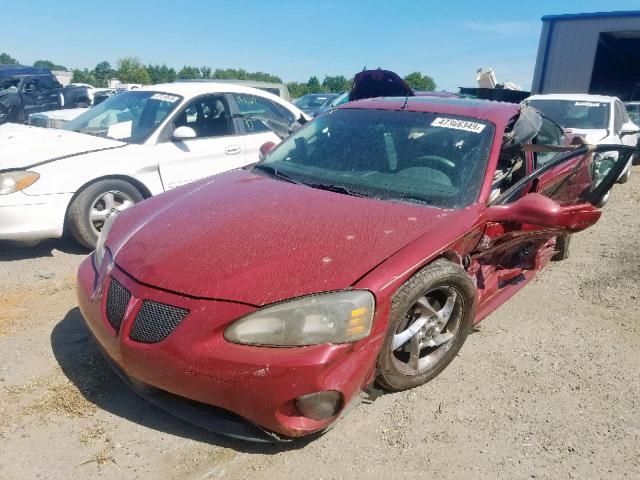 2G2WR524041355634 - 2004 PONTIAC GRAND PRIX BURGUNDY photo 2