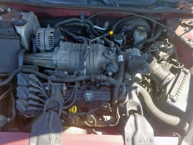 2G2WR524041355634 - 2004 PONTIAC GRAND PRIX BURGUNDY photo 7