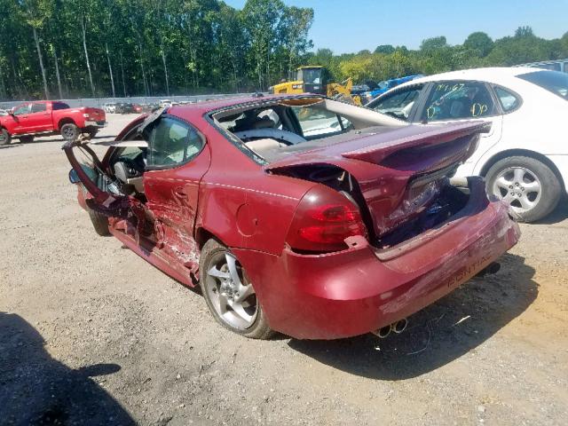 2G2WR524041355634 - 2004 PONTIAC GRAND PRIX BURGUNDY photo 9