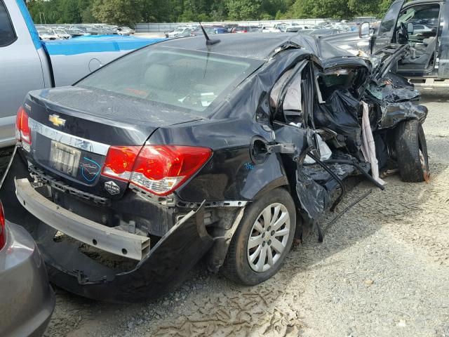 1G1PD5SH6B7206445 - 2011 CHEVROLET CRUZE LS BLACK photo 4