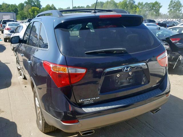 KM8NUDCCXCU187960 - 2012 HYUNDAI VERACRUZ G BLUE photo 3