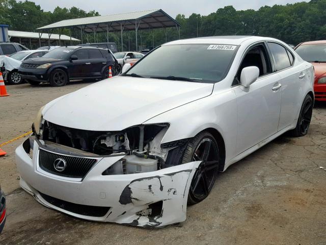 JTHBK262785074066 - 2008 LEXUS IS 250 WHITE photo 2