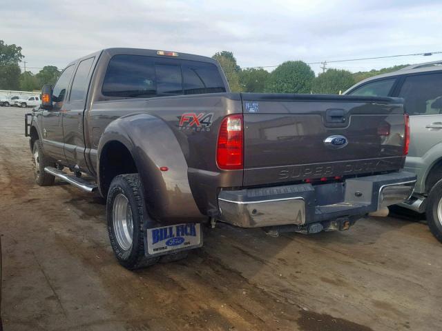 1FT8W3DT8FEA56979 - 2015 FORD F350 SUPER BROWN photo 3