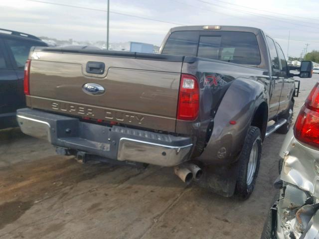 1FT8W3DT8FEA56979 - 2015 FORD F350 SUPER BROWN photo 4