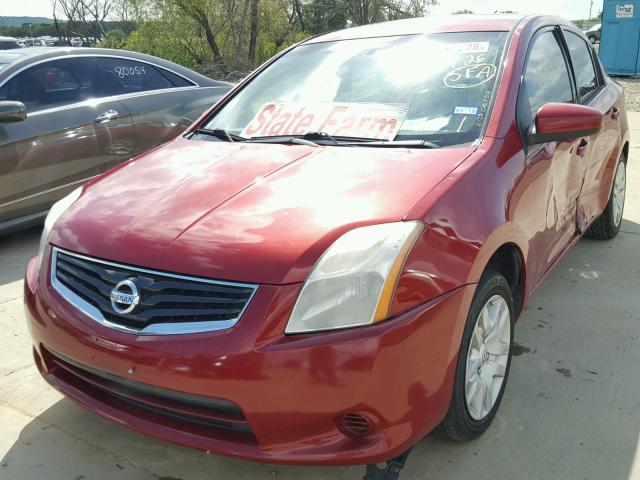 3N1AB6AP6AL684136 - 2010 NISSAN SENTRA 2.0 BURGUNDY photo 2