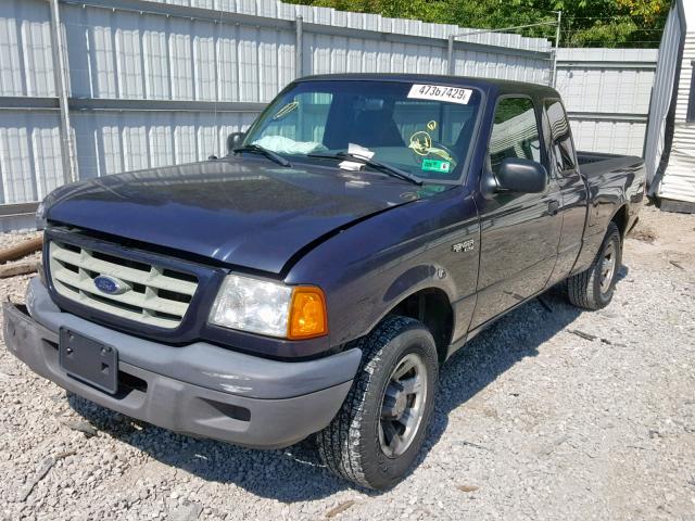 1FTYR14V43TA37527 - 2003 FORD RANGER SUP BLUE photo 2