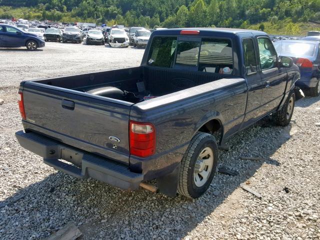 1FTYR14V43TA37527 - 2003 FORD RANGER SUP BLUE photo 4