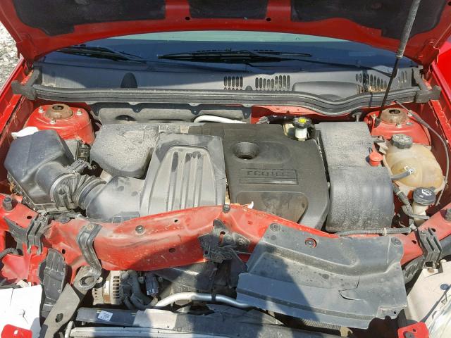 1G1AK52F657531238 - 2005 CHEVROLET COBALT RED photo 7