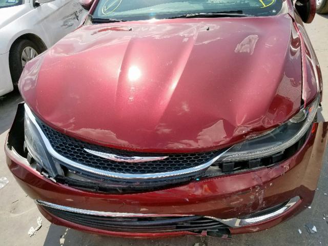 1C3CCCABXFN712635 - 2015 CHRYSLER 200 LIMITE RED photo 7