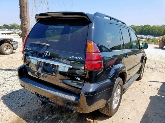 JTJBT20X550082854 - 2005 LEXUS GX 470 BLACK photo 4