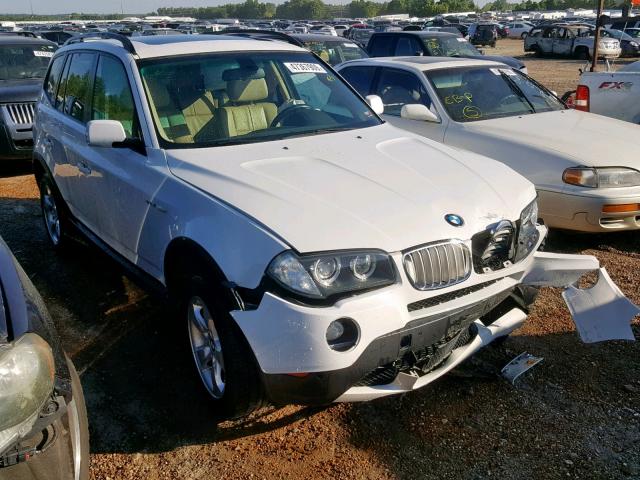 WBXPC93498WJ18410 - 2008 BMW X3 3.0SI WHITE photo 1