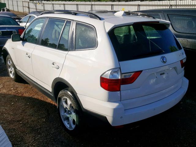 WBXPC93498WJ18410 - 2008 BMW X3 3.0SI WHITE photo 3