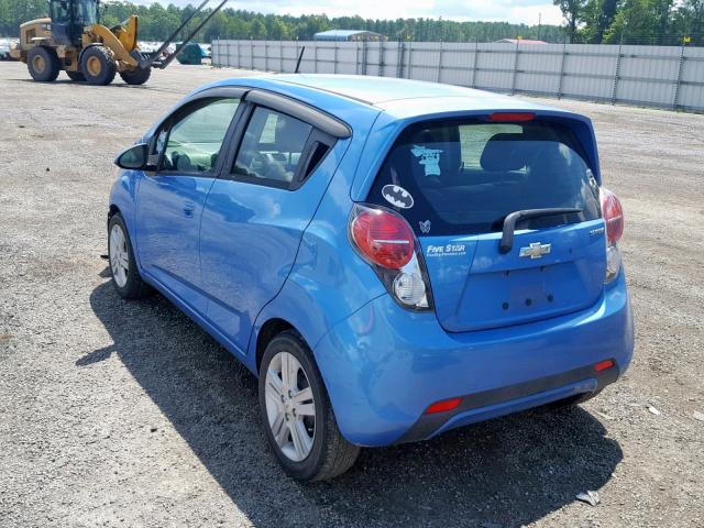 KL8CB6S99EC479264 - 2014 CHEVROLET SPARK LS BLUE photo 3