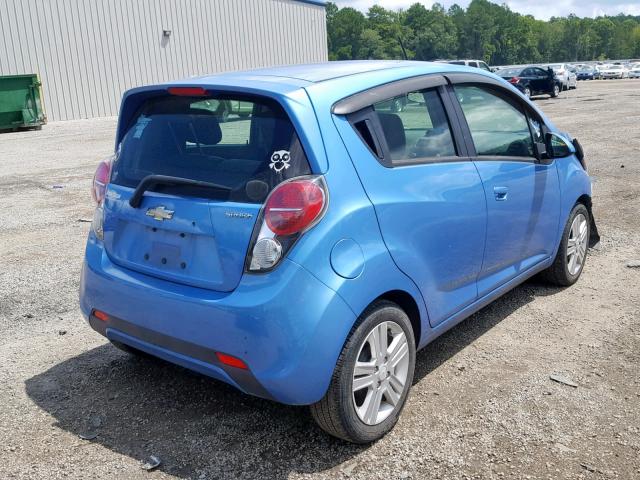 KL8CB6S99EC479264 - 2014 CHEVROLET SPARK LS BLUE photo 4