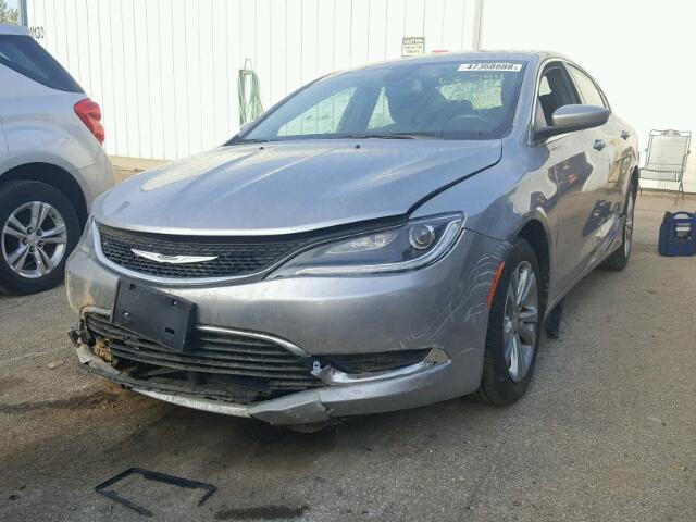 1C3CCCAB4FN666168 - 2015 CHRYSLER 200 LIMITE SILVER photo 2