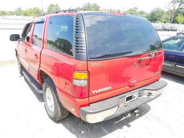 1GKEC13Z92R288729 - 2002 GMC YUKON RED photo 3