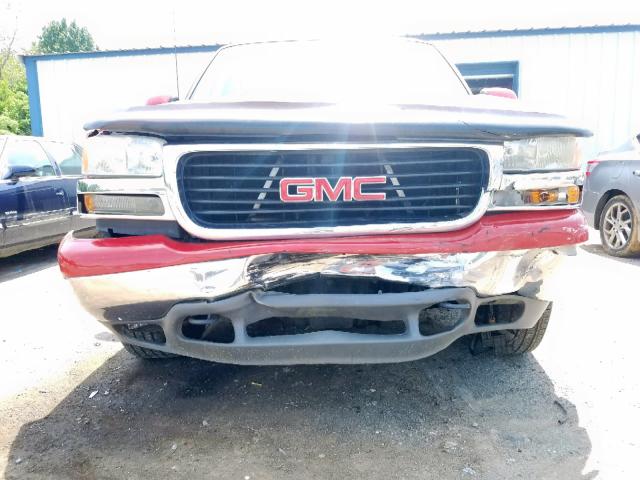 1GKEC13Z92R288729 - 2002 GMC YUKON RED photo 9