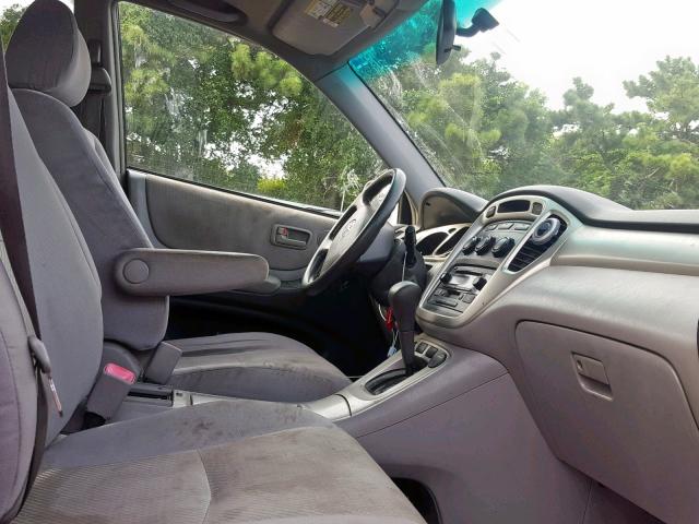 JTEEP21A750097284 - 2005 TOYOTA HIGHLANDER SILVER photo 5