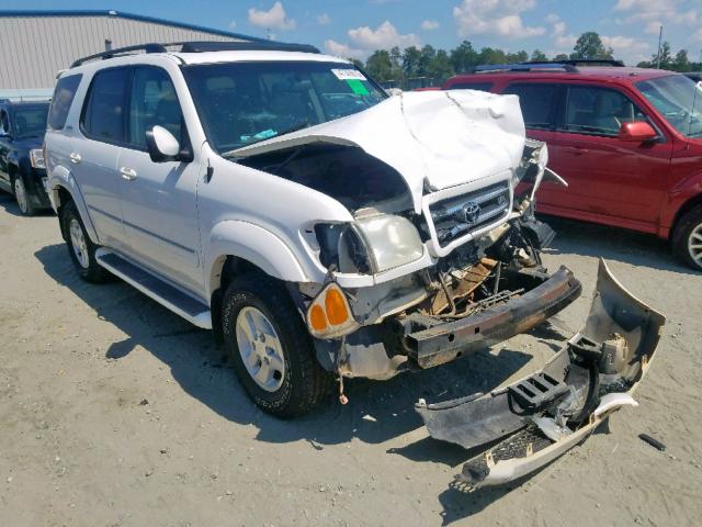 5TDZT38A72S116681 - 2002 TOYOTA SEQUOIA LI WHITE photo 1