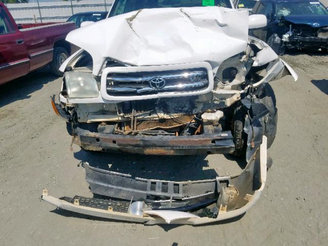 5TDZT38A72S116681 - 2002 TOYOTA SEQUOIA LI WHITE photo 7