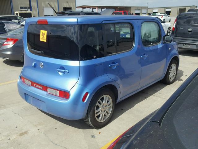 JN8AZ2KR6CT254711 - 2012 NISSAN CUBE BASE BLUE photo 4