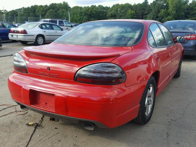1G2WP52K7WF271407 - 1998 PONTIAC GRAND PRIX წითელი ფოტო 4