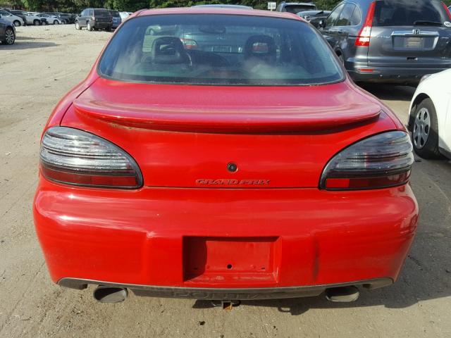 1G2WP52K7WF271407 - 1998 PONTIAC GRAND PRIX წითელი ფოტო 9