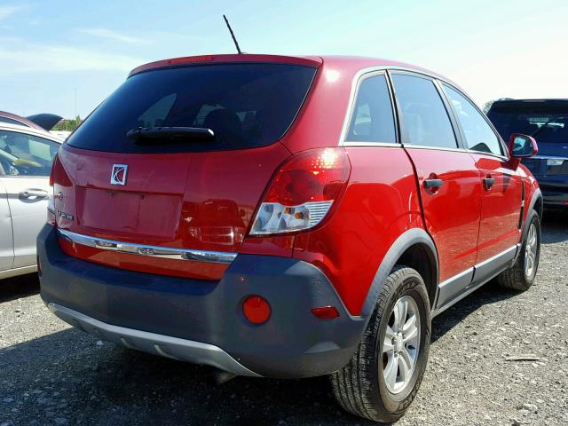 3GSCL33P49S578076 - 2009 SATURN VUE XE RED photo 4