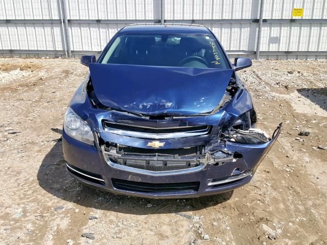 1G1ZC5EU1BF358904 - 2011 CHEVROLET MALIBU 1LT BLUE photo 9