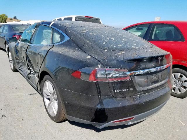 5YJSA1E14FF100836 - 2015 TESLA MODEL S أسود صورة 3