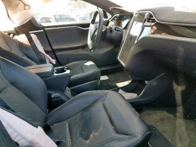 5YJSA1E14FF100836 - 2015 TESLA MODEL S أسود صورة 5