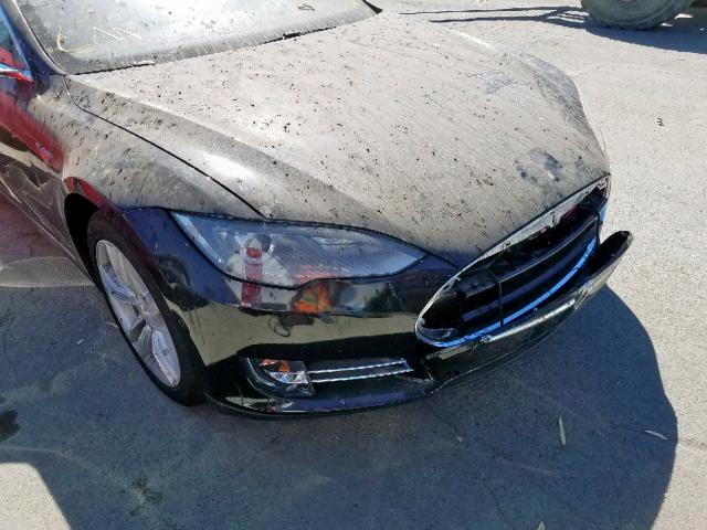 5YJSA1E14FF100836 - 2015 TESLA MODEL S أسود صورة 9