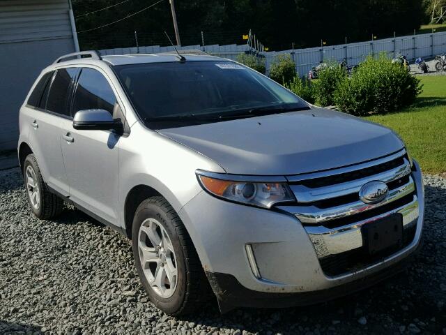 2FMDK3JCXDBC71069 - 2013 FORD EDGE SEL SILVER photo 1