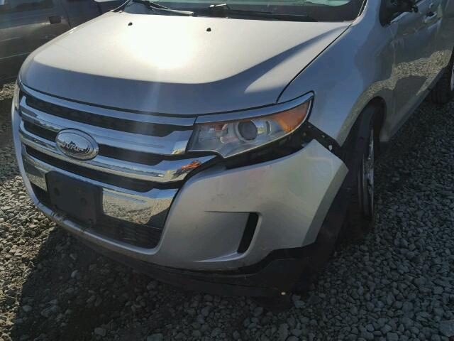 2FMDK3JCXDBC71069 - 2013 FORD EDGE SEL SILVER photo 9