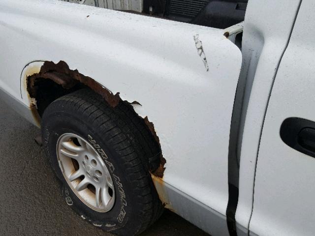 1D7HG48N83S359343 - 2003 DODGE DAKOTA QUA WHITE photo 9