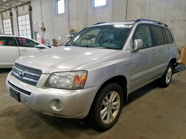 JTEEW21A760029944 - 2006 TOYOTA HIGHLANDER SILVER photo 2