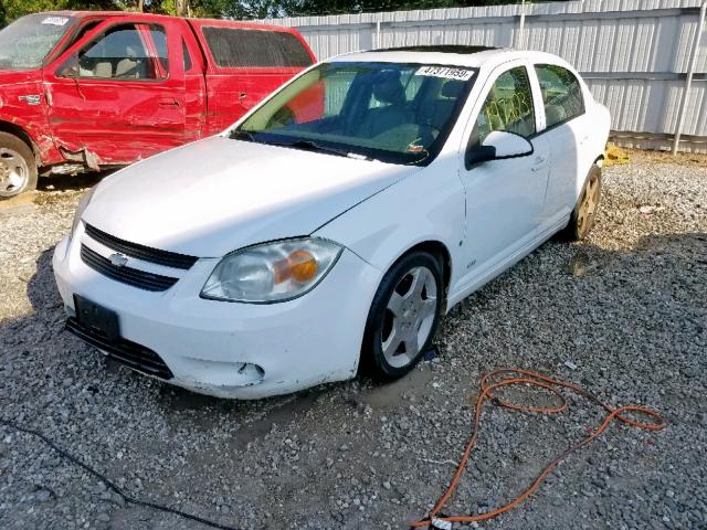 1G1AM55B967870600 - 2006 CHEVROLET COBALT SS WHITE photo 2