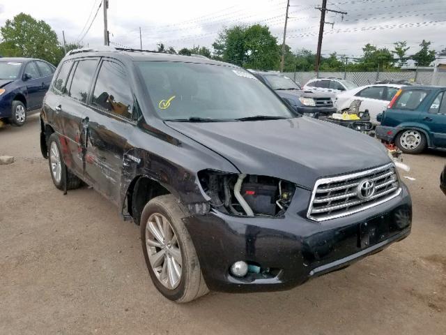 JTEEW44A982024288 - 2008 TOYOTA HIGHLANDER BLACK photo 1