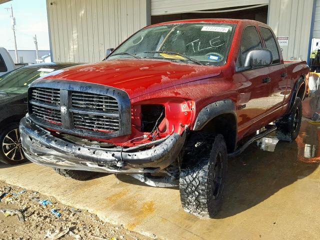 1D7HA18N48S620667 - 2008 DODGE RAM 1500 S RED photo 2