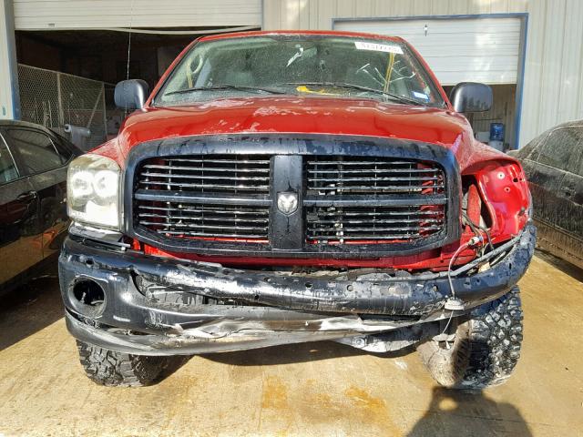 1D7HA18N48S620667 - 2008 DODGE RAM 1500 S RED photo 9