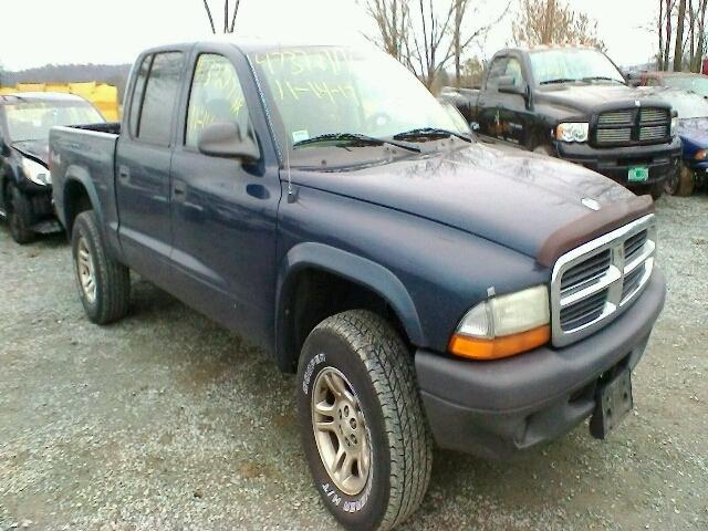 1D7HG38K34S574081 - 2004 DODGE DAKOTA QUA BLUE photo 1