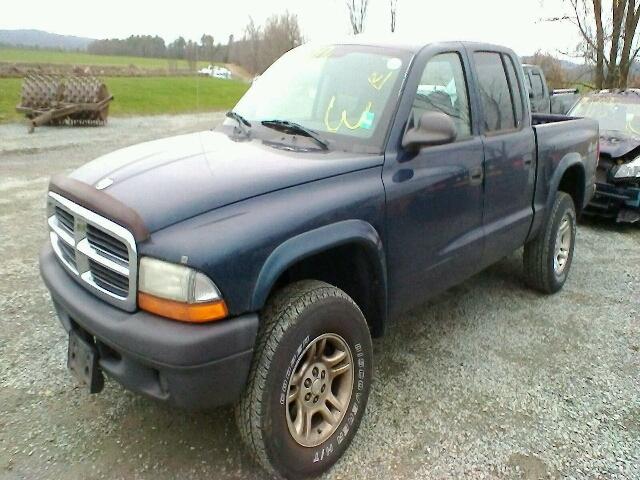 1D7HG38K34S574081 - 2004 DODGE DAKOTA QUA BLUE photo 2