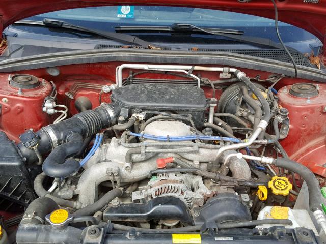 JF1SG666X8H726051 - 2008 SUBARU FORESTER S RED photo 7