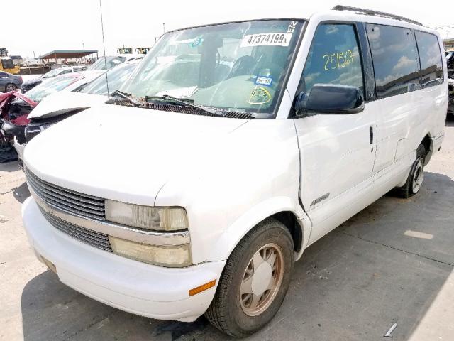 1GNDM19W2XB122271 - 1999 CHEVROLET ASTRO WHITE photo 2