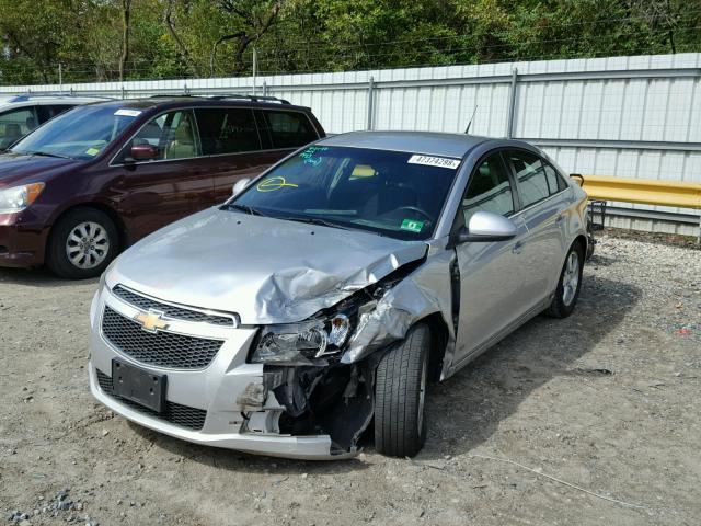 1G1PF5SCXC7311215 - 2012 CHEVROLET CRUZE LT SILVER photo 2