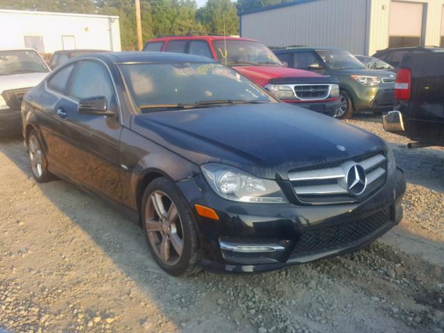 WDDGJ4HB6CF776312 - 2012 MERCEDES-BENZ C 250 BLACK photo 1